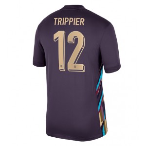Fotbalové Dres Anglie Kieran Trippier #12 Venkovní Oblečení ME 2024 Krátký Rukáv